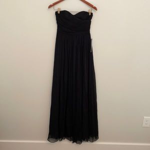 JCREW Black strapless dress size 2 petite